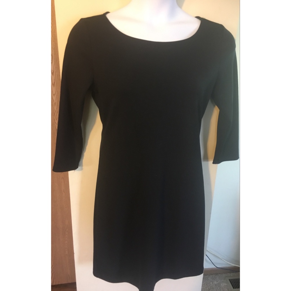 Old Navy Long Sleeve Black Shift Dress EUD